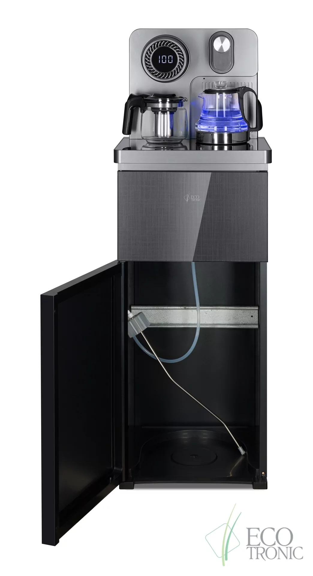 Кулер с чайным столиком Тиабар Ecotronic TB51-LNR grey
